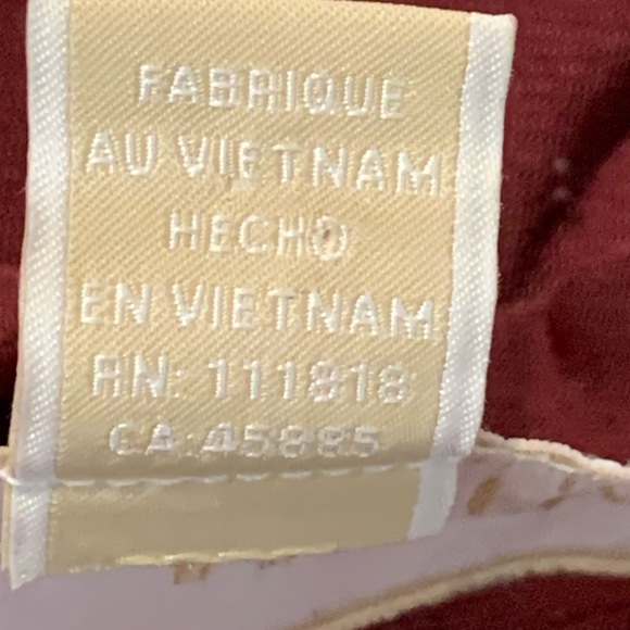 Burgundy Michael Kors Wrap Dress Maxi - Picture 5 of 7